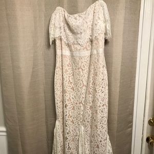 Midi white bridal dress - VICI